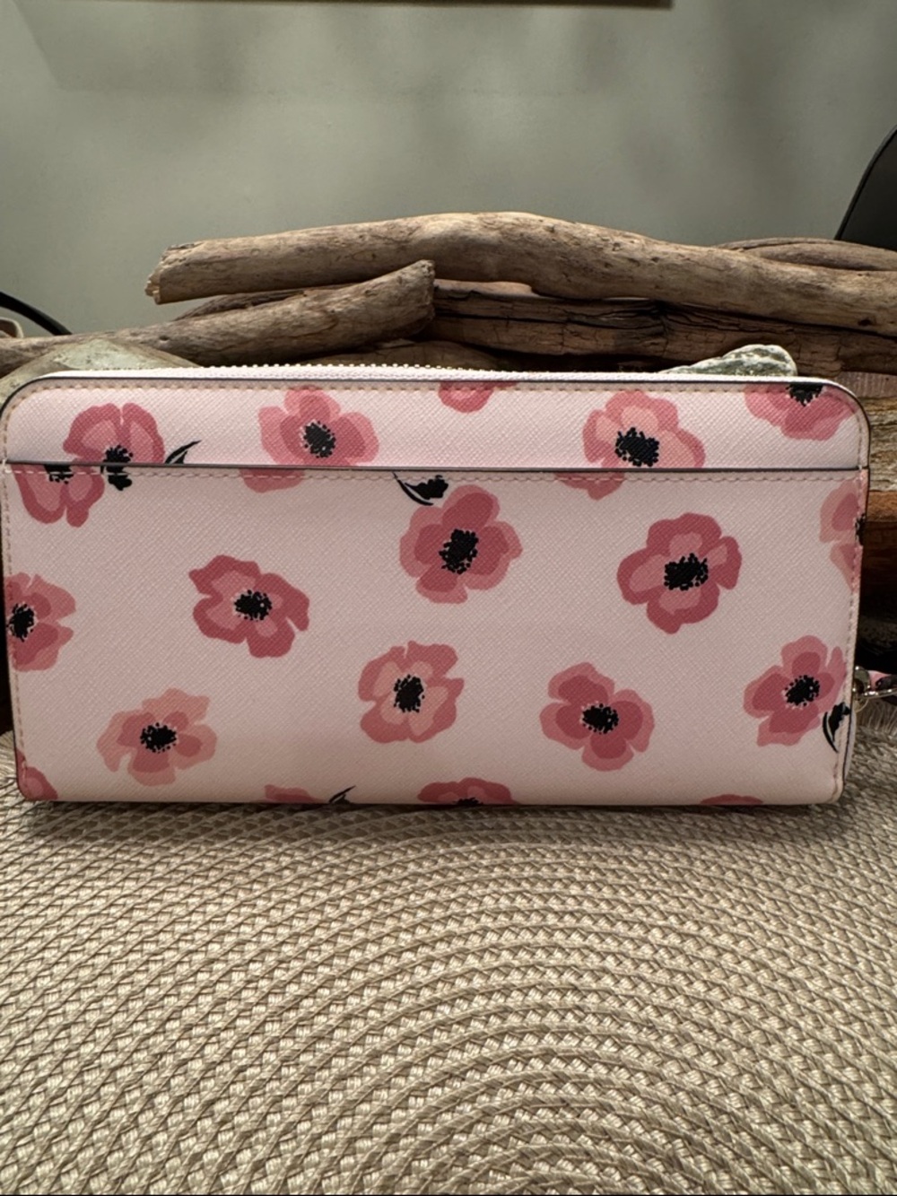 kate spade Pink Floral Zip Around Continental Wallet - Picture 2 of 11